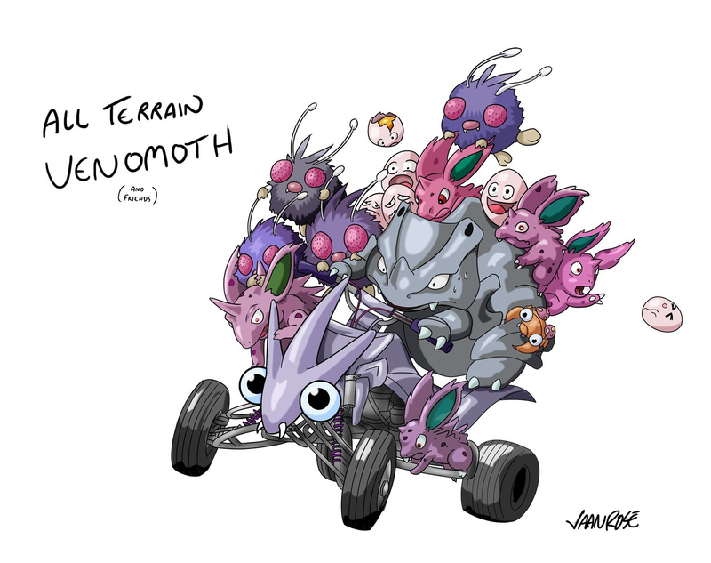 All-Terrain Venomoth (And Friends) by Vaan Rose